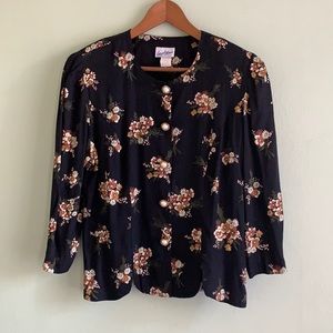 VINTAGE Good Times Women’s Light Blazer 3/4 Sleeve